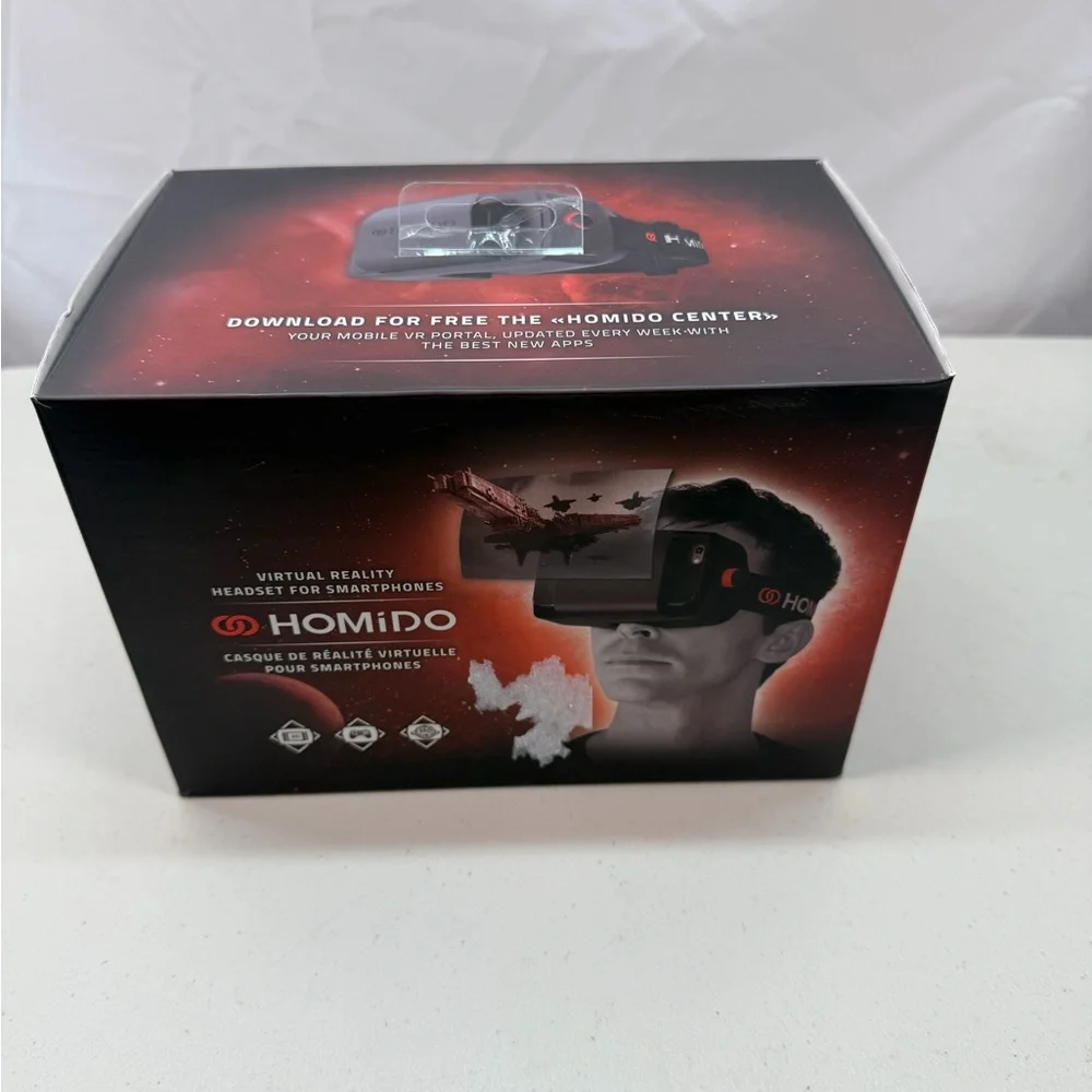 Homido V2 Virtual Reality Headset for Smartphone All Accessories and Case Incl
